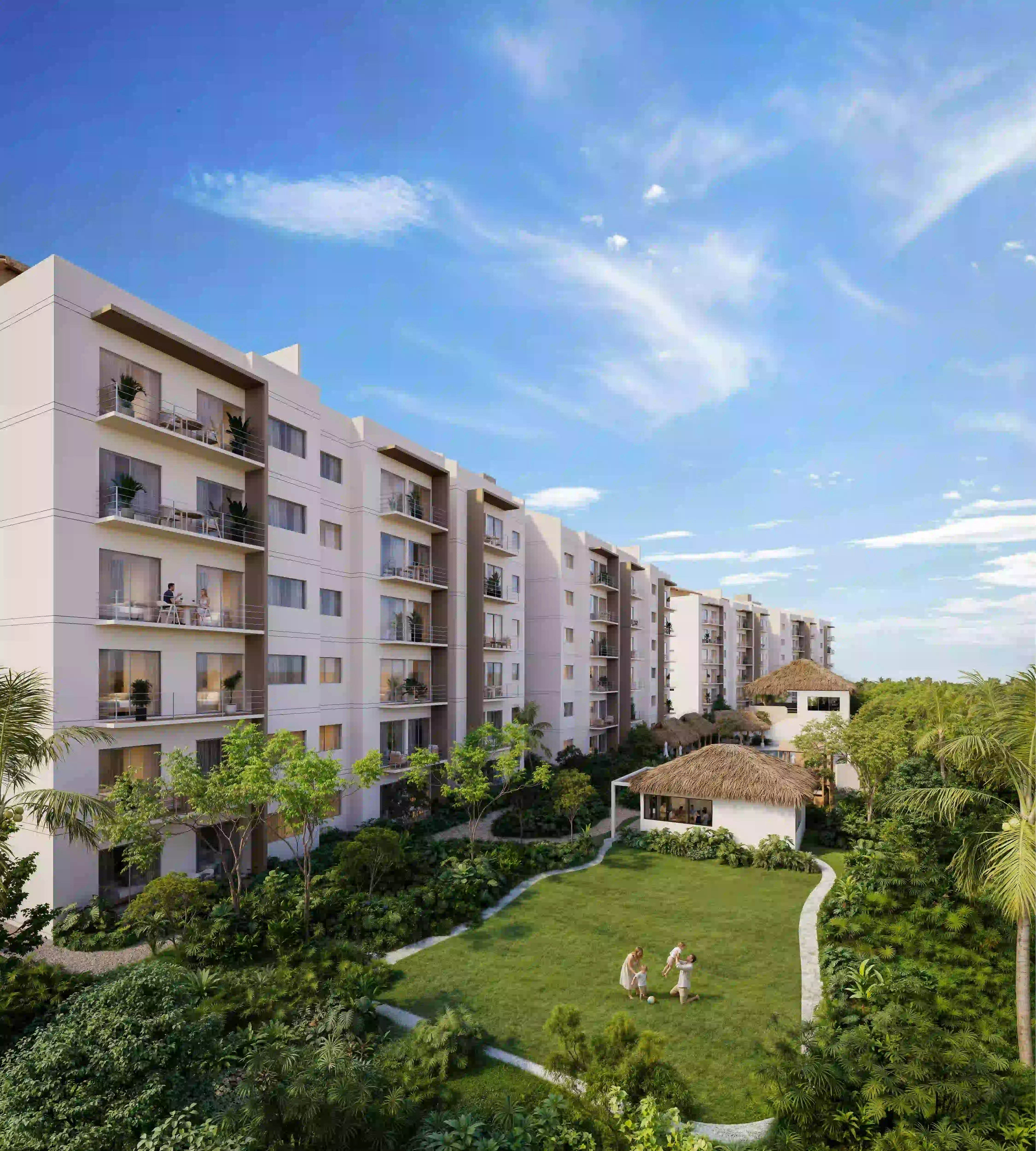 Edificio residencial The Reserve by Gran Selva con entorno selvático